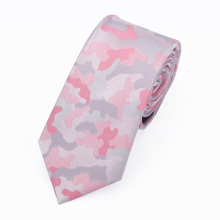 Günstige Großhandel Polyester Woven Camouflage Pink Damen Krawatten